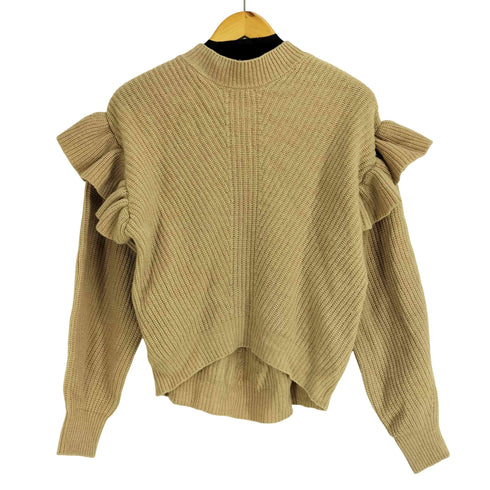 ランバンオンブルー LANVIN en Bleu ボリュームスリーブフリルニット レディース EUR:38