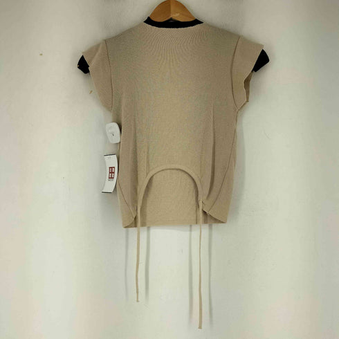 フロント刺繍 S/S ニット レディース