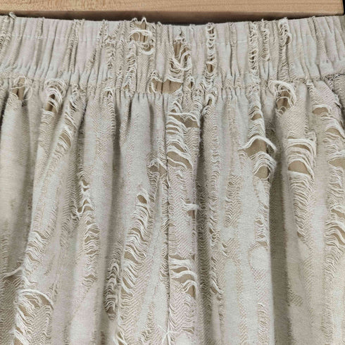 ダメージ加工イージーワイドパンツ レディース JPN:M
