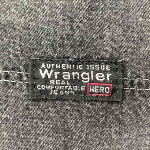 ラングラー Wrangler 80-90S ブラックデニムペインターパンツ メンズ 34/32