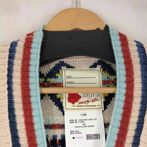 セヴシグ SEVESKIG 25AW FROSTED ISLE KNIT CARDIGAN メンズ import:XL
