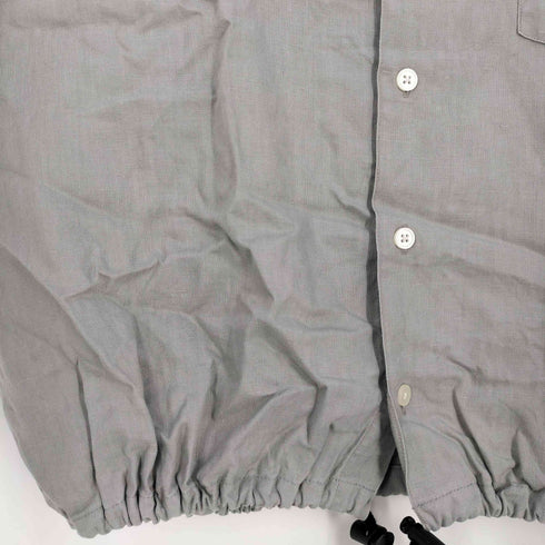 ペリーエリス PERRY ELLIS 90s 裾ドローコード リメイク リネン半袖シャツ メンズ import:L