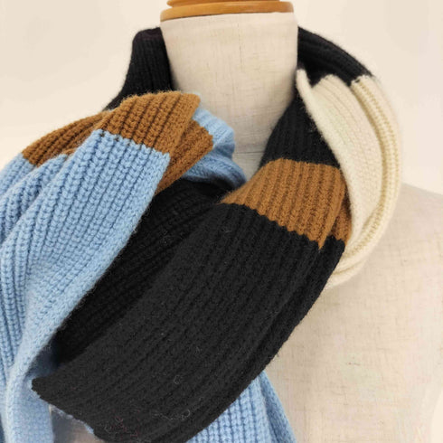 クルニ CULLNI 21AW 別注 OLOR BORDER SCARF カラー ボーダー スカーフ ウール マフラー メンズ