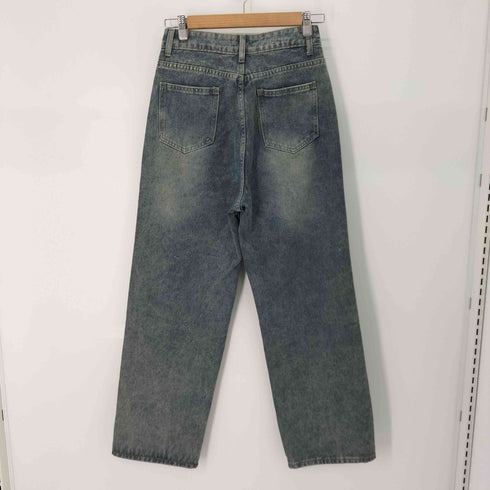 Y2K ウォッシュドワイドデニム レディース M