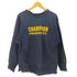 チャンピオン Champion 90s USA製 CHAMPION PRODUCTS リバースウィーブ 両面 クラックプリント クルーネックスウェット メンズ import:L