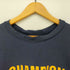 チャンピオン Champion 90s USA製 CHAMPION PRODUCTS リバースウィーブ 両面 クラックプリント クルーネックスウェット メンズ import:L
