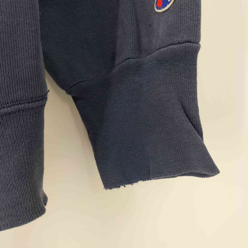 チャンピオン Champion 90s USA製 CHAMPION PRODUCTS リバースウィーブ 両面 クラックプリント クルーネックスウェット メンズ import:L