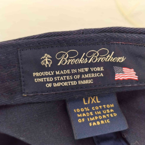 ブルックスブラザーズ BROOKS BROTHERS 刺繍 USA製 パネルキャップ メンズ L/XL