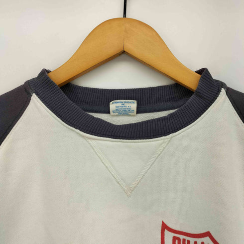 チャンピオン Champion CHAMPION GYM TEAM 前V ラグラン 2トーン 短丈 クルーネックスウェット メンズ import:M