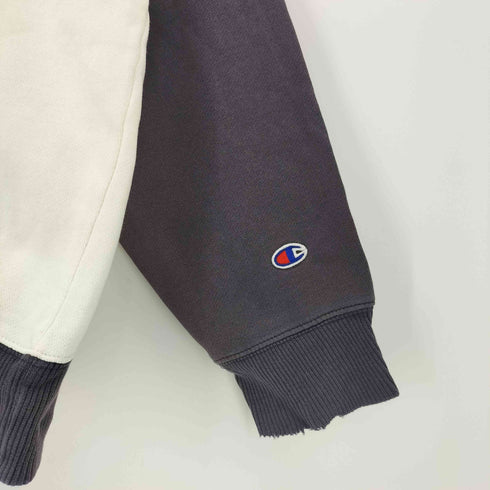 チャンピオン Champion CHAMPION GYM TEAM 前V ラグラン 2トーン 短丈 クルーネックスウェット メンズ import:M