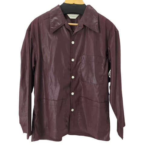 ジエダ Jieda FAKE LEATHER OPEN COLLAR SHIRT フェイクレザー オープンカラーシャツ メンズ JPN:1