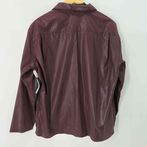 ジエダ Jieda FAKE LEATHER OPEN COLLAR SHIRT フェイクレザー オープンカラーシャツ メンズ JPN:1