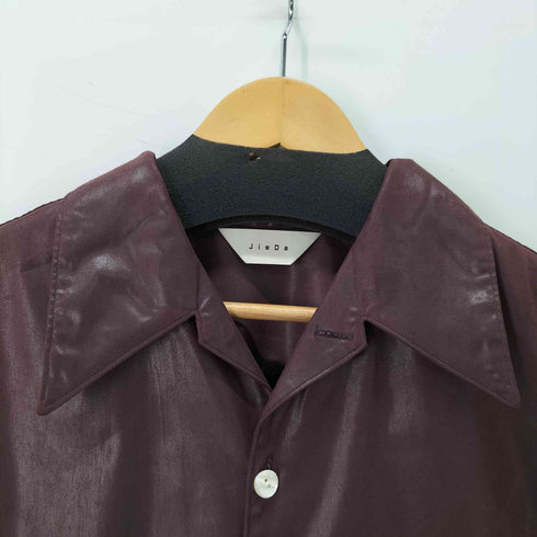 ジエダ Jieda FAKE LEATHER OPEN COLLAR SHIRT フェイクレザー オープンカラーシャツ メンズ JPN:1