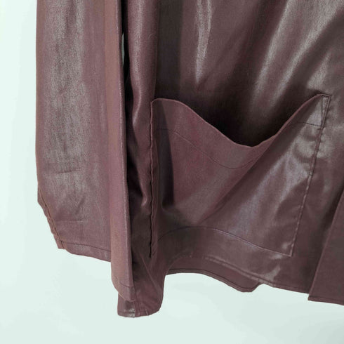 ジエダ Jieda FAKE LEATHER OPEN COLLAR SHIRT フェイクレザー オープンカラーシャツ メンズ JPN:1