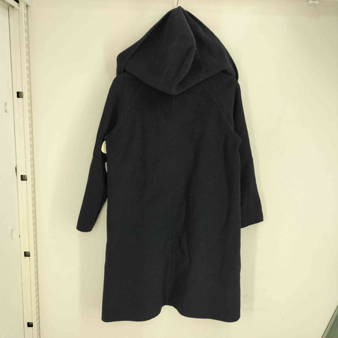 アイテムズ アーバンリサーチ ITEMS URBAN RESEARCH ウールナイロン混 フーデッド ロングガウンコート レディース FREE