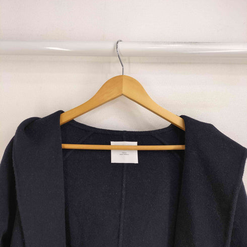 アイテムズ アーバンリサーチ ITEMS URBAN RESEARCH ウールナイロン混 フーデッド ロングガウンコート レディース FREE