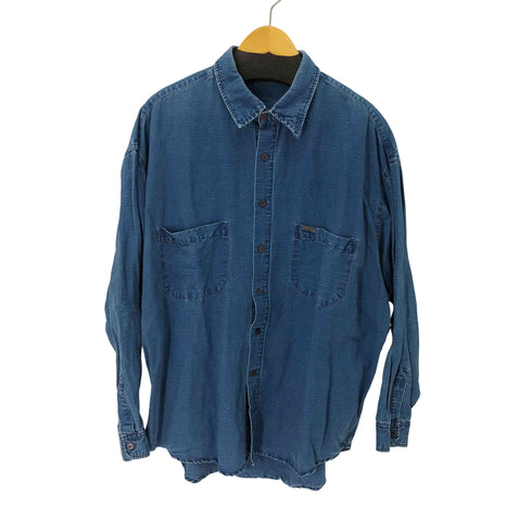 マリテフランソワジルボー MARITHE FRANCOIS GIRBAUD OLD 初期 リネンコットン ワークシャツ メンズ import:L