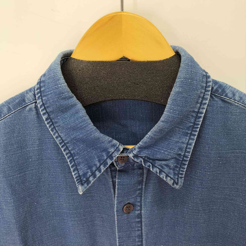 マリテフランソワジルボー MARITHE FRANCOIS GIRBAUD OLD 初期 リネンコットン ワークシャツ メンズ import:L