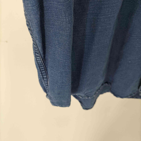 マリテフランソワジルボー MARITHE FRANCOIS GIRBAUD OLD 初期 リネンコットン ワークシャツ メンズ import:L