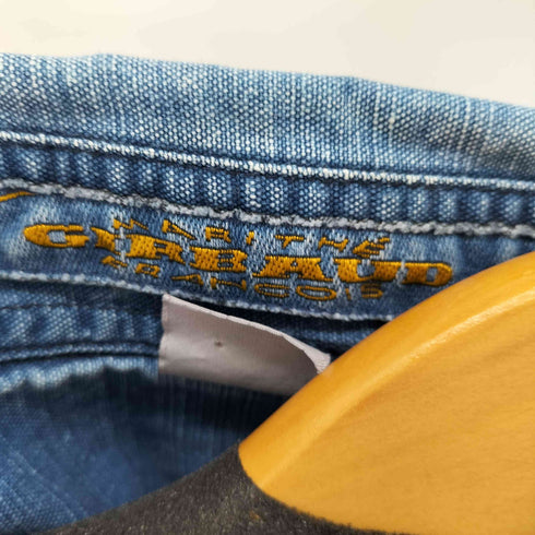 マリテフランソワジルボー MARITHE FRANCOIS GIRBAUD OLD 初期 リネンコットン ワークシャツ メンズ import:L