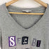 シーバイクロエ SEE BY CHLOE ロゴパッチワーク S/S Vネック Tシャツ レディース US:0-2