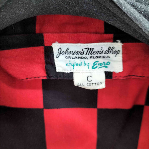 Johsons Mens Shop ENRO チェッカーフラッグ パジャマシャツ メンズ
