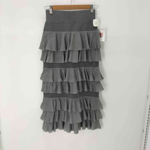 アダムエロペ Adam et Rope サステナブル ニットフリルスカート レディース FREE