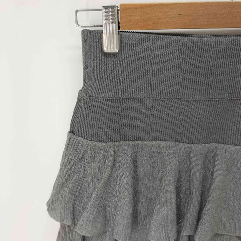 アダムエロペ Adam et Rope サステナブル ニットフリルスカート レディース FREE