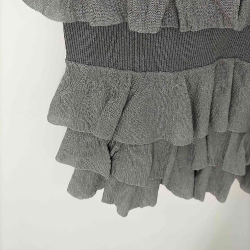 アダムエロペ Adam et Rope サステナブル ニットフリルスカート レディース FREE