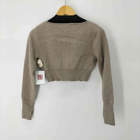 ローレン louren クロップドリブカーディガン レディース JPN:S