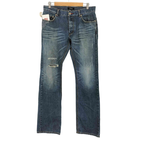 バーバリーブラックレーベル BURBERRY BLACK LABEL used加工デニムパンツ メンズ 76