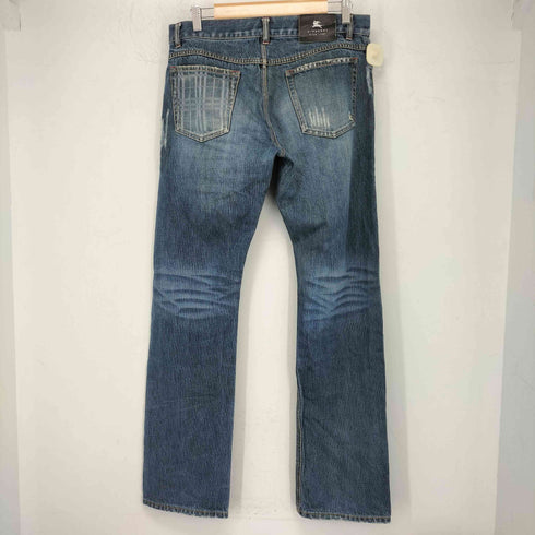 バーバリーブラックレーベル BURBERRY BLACK LABEL used加工デニムパンツ メンズ 76