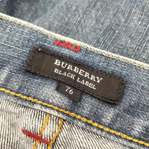 バーバリーブラックレーベル BURBERRY BLACK LABEL used加工デニムパンツ メンズ 76