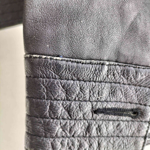 ビアッジョブルー Viaggio Blu 羊革 ノーカラー ライダーズジャケット レディース JPN:1