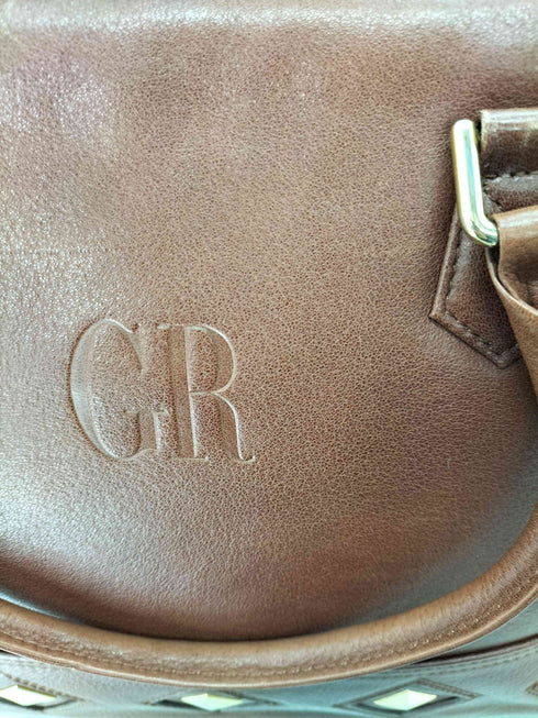 ジョルジュレッシュ GEORGES RECH ダイヤスタッズ レザーハンドバッグ レディース