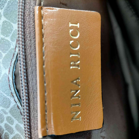ニナリッチ NINA RICCI カラーヌーボー レザーハンドバッグ レディース