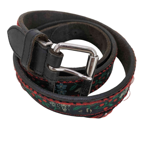 ヴィヴィアンウエストウッドマン Vivienne Westwood MAN 花 刺繍 チロリアン レザーベルト メンズ