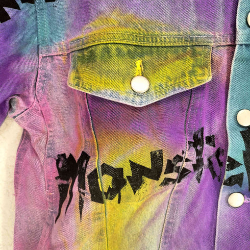 MONSTER 両面プリント デニムジャケット メンズ S