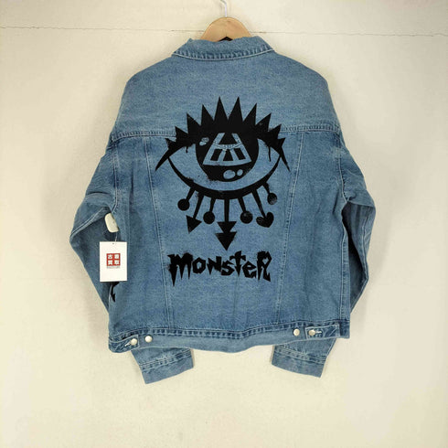 MONSTER 両面プリント デニムジャケット メンズ L