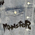 MONSTER 両面プリント デニムジャケット メンズ L