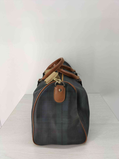 SUN EAGLE チェック柄 PVCボストンバッグ レディース