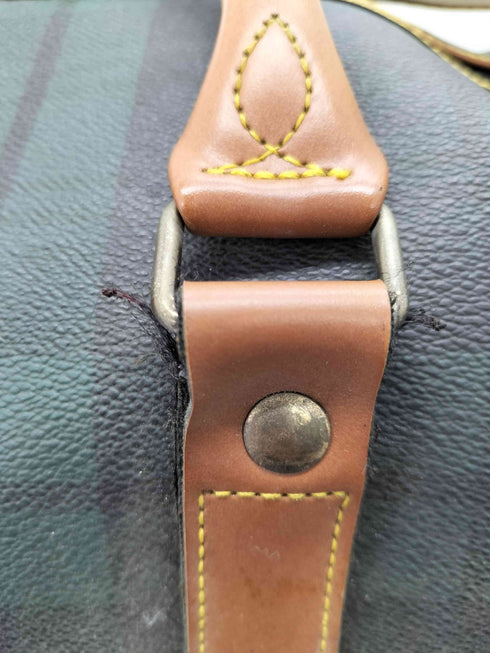 SUN EAGLE チェック柄 PVCボストンバッグ レディース