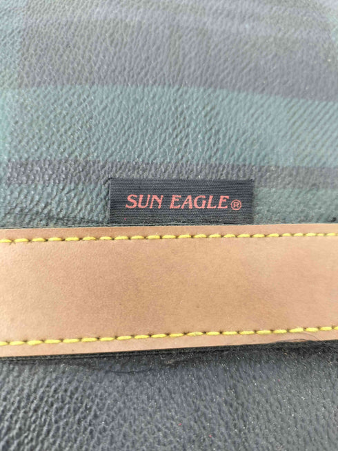 SUN EAGLE チェック柄 PVCボストンバッグ レディース