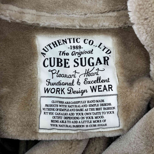 キューブシュガー CUBE SUGAR フェイクムートンショールカラージャケット レディース JPN:M