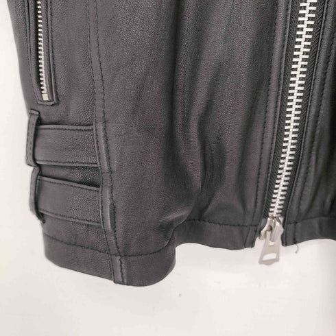louis chavlon 羊革シングルライダースジャケット メンズ import:M