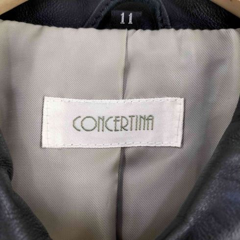 CONCERTINA ステッチデザインレザージャケット レディース 11