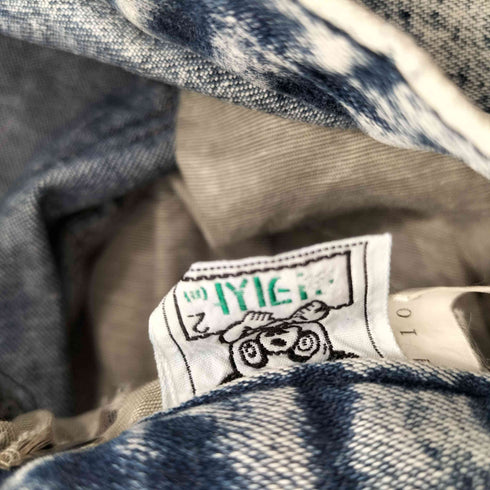 BAMGBAMG ウォッシュド ワイドテーパード デニム パンツ メンズ