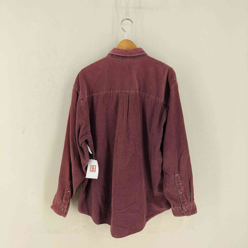 ランズエンド LANDS END 90s USA製 コーデュロイ ボタンダウンシャツ メンズ import:XL