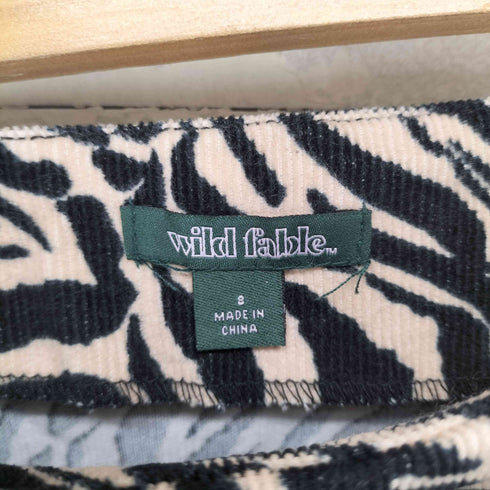wikl fable ベルト付総柄コーデュロイミニスカートY2K レディース S
