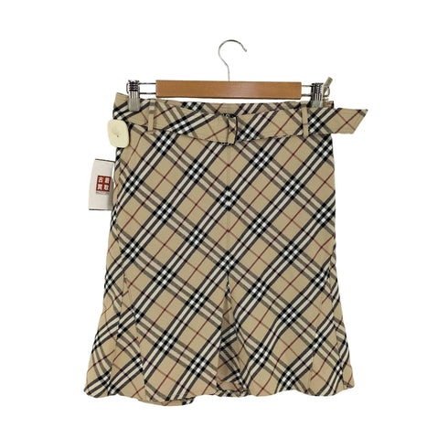 バーバリーブルーレーベル BURBERRY BLUE LABEL ノバチェック ベルテッドスカート レディース JPN:38